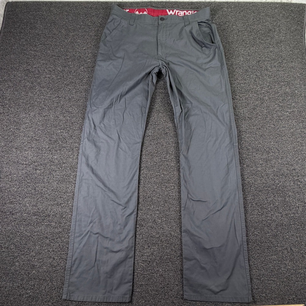 Wrangler Pants Mens 34x34 ATG All Terrain Gear Gray Stretch EUC